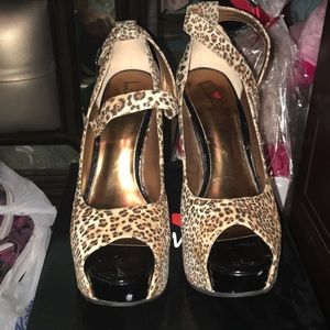 Leopard Wedges